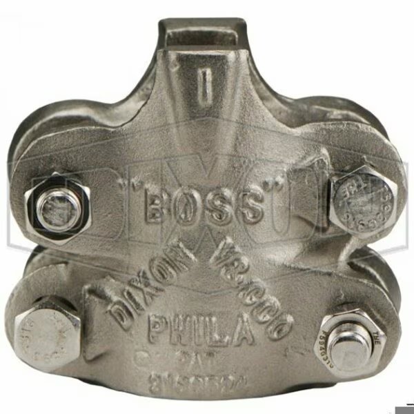 Boss 4-Bolt Clamp, 1-44/64 to 1-60/64 in Nominal, SS Band, Domestic, Dixon, Mfr#: RB14